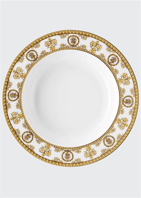 Versace I Love Baroque Bianco Rim Soup Bowl 